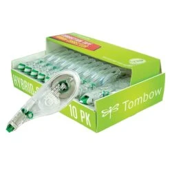 Tombow® Tombow MONO Hybrid Style Correction Tape, White, 10/Pack (68721)