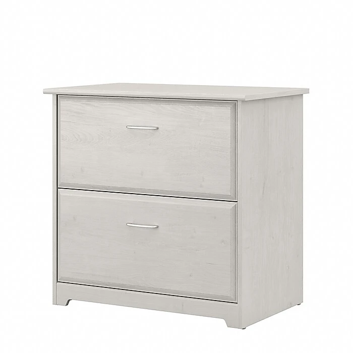Bush Furniture Cabot 31"W 2-Drawer Lateral File Cabinet, Letter/Legal, Linen White Oak (WC31180) 1 Bush Furniture Cabot 31"W 2-Drawer Lateral File Cabinet, Letter/Legal, Linen White Oak (WC31180)