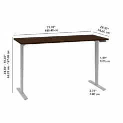 Bush Business Furniture Move 80 Series 23"-49" Adjustable Standing Desk, Harvest Cherry (HAT4830CSK) 12 Bush Business Furniture Move 80 Series 23"-49" Adjustable Standing Desk, Harvest Cherry (HAT4830CSK) -Office Supplies Shop sp115722279 sc7