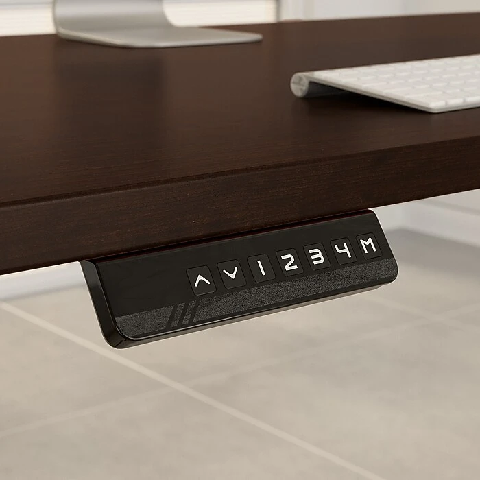 Bush Business Furniture Move 80 Series 23"-49" Adjustable Standing Desk, Harvest Cherry (HAT4830CSK) 6 Bush Business Furniture Move 80 Series 23"-49" Adjustable Standing Desk, Harvest Cherry (HAT4830CSK) - Image 6