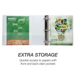 Samsill Earth’s Choice Biobased 3" 3-Ring View Binder, White (16987) -Office Supplies Shop sp117514709 sc7