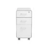 Poppin The Sort-It-Out 3-Drawer Vertical File Cabinet, Locking, Letter/Legal, White, 20" (104742)