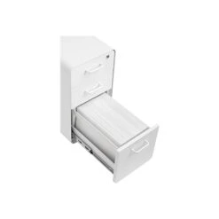 Poppin The Sort-It-Out 3-Drawer Vertical File Cabinet, Locking, Letter/Legal, White, 20" (104742) -Office Supplies Shop sp122684601 sc7