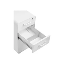 Poppin The Sort-It-Out 3-Drawer Vertical File Cabinet, Locking, Letter/Legal, White, 20" (104742) -Office Supplies Shop sp122684602 sc7
