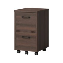 Whalen Dulzura 2-Drawer Vertical File Cabinet, Letter/Legal, Dark Brown, 20" (SPUS-DZMF-DBM)