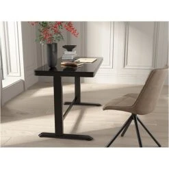 Koble Juno 29"-47" Glass Adjustable Desk, Black (KB-DK007-002) -Office Supplies Shop sp123153283 sc7