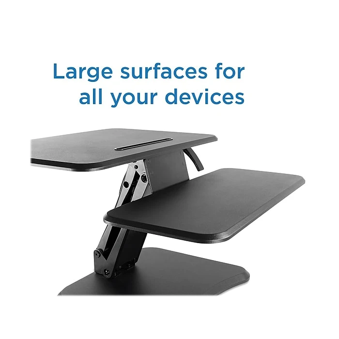 Mount-It! Adjustable Desk, Black (MI-7957) 8 Mount-It! Adjustable Desk, Black (MI-7957) - Image 8