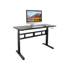 Mount-It! 29" - 48" Adjustable Desk, Black (MI-7981) -Office Supplies Shop sp123234023 sc7