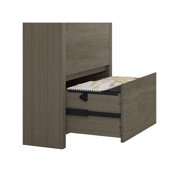 Bush Furniture Bristol 2-Drawer Lateral File Cabinet, Letter/Legal, Restored Gray/Thread Gray, 29" (BRF129RT-03) 3 Bush Furniture Bristol 2-Drawer Lateral File Cabinet, Letter/Legal, Restored Gray/Thread Gray, 29" (BRF129RT-03) - Image 3