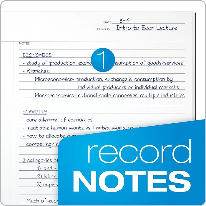 TOPS FocusNotes Composition Notebook, 7.5" X 9.75", Cornell Ruled, 80 Sheets, Black (TOP 90224) 3 TOPS FocusNotes Composition Notebook, 7.5" X 9.75", Cornell Ruled, 80 Sheets, Black (TOP 90224) - Image 3