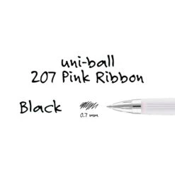 Uni-ball Uniball 207 Pink Ribbon Retractable Gel Pens, Medium Point, 0.7mm, Black, 2/Pack (1745148) 14 Uni-ball Uniball 207 Pink Ribbon Retractable Gel Pens, Medium Point, 0.7mm, Black, 2/Pack (1745148) -Office Supplies Shop sp126688372 sc7