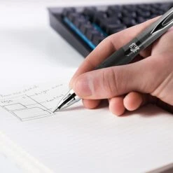 Uni-ball Uniball 207 Plus+ Retractable Gel Pens, Medium Point, 0.7mm, Black Ink, 4 Pack (70141) -Office Supplies Shop sp126688391 sc7