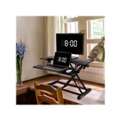 FlexiSpot AlcoveRiser 5"-20" Standing Desk Converter, Black (M732-E) -Office Supplies Shop sp128817751 sc7