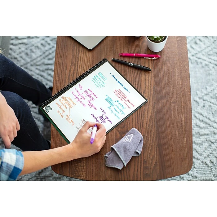 Rocketbook Core Reusable Smart Notebook, 8.5" X 11", Lined Ruled, 32 Pages, Teal (EVR2-L-RC-CCE) 4 Rocketbook Core Reusable Smart Notebook, 8.5" X 11", Lined Ruled, 32 Pages, Teal (EVR2-L-RC-CCE) - Image 4