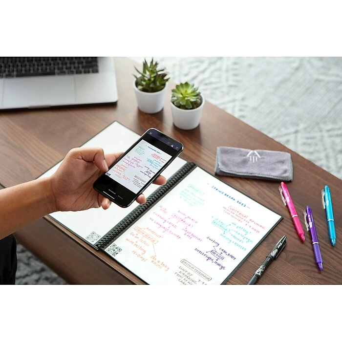 Rocketbook Core Reusable Smart Notebook, 8.5" X 11", Lined Ruled, 32 Pages, Teal (EVR2-L-RC-CCE) 5 Rocketbook Core Reusable Smart Notebook, 8.5" X 11", Lined Ruled, 32 Pages, Teal (EVR2-L-RC-CCE) - Image 5