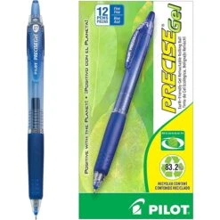 Pilot Precise Gel BeGreen Retractable Gel Pens, Fine Point, Blue Ink, Dozen (15002) -Office Supplies Shop sp135695596 sc7