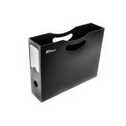 AutoExec Plastic File Holder 12”W X 9.5”H X 3”D Letter Size, Black (FILEHOLDER-01)