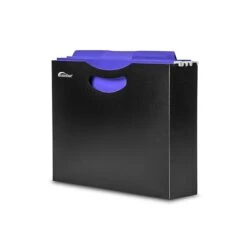 AutoExec Plastic File Holder 12”W X 9.5”H X 3”D Letter Size, Black (FILEHOLDER-01) -Office Supplies Shop sp14125396 sc7