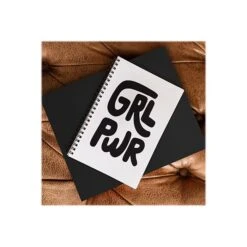 DENY Designs Grl Pwr Black And White By Phirst Notebook, 5.5" X 8.25", Dotted, 40 Sheets (71265-nobs01) -Office Supplies Shop sp143470284 sc7