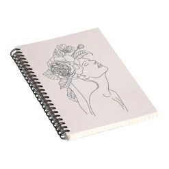 DENY Designs Alexandria Botany I By Iveta Abolina Notebook, 5.5" X 8.25", Dotted, 40 Sheets, Cream (71323-nobs01)
