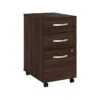 Bush Business Furniture Studio C 3 Drawer Mobile File Cabinet, Black Walnut (SCF216BWSU)