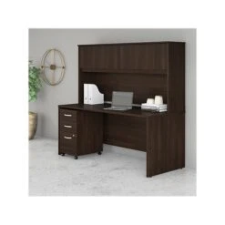 Bush Business Furniture Studio C 3 Drawer Mobile File Cabinet, Black Walnut (SCF216BWSU) -Office Supplies Shop sp143680583 sc7