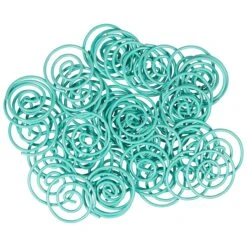 JAM Paper Colored Circular Paper Clips, Round Paperclips, Teal, 50/Pack (21832066) -Office Supplies Shop sp145003458 sc7