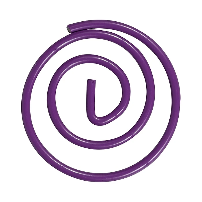 JAM Paper Colored Circular Paper Clips, Round Paperclips, Purple, 2 Packs Of 50 (2187137B) 3 JAM Paper Colored Circular Paper Clips, Round Paperclips, Purple, 2 Packs Of 50 (2187137B) - Image 3