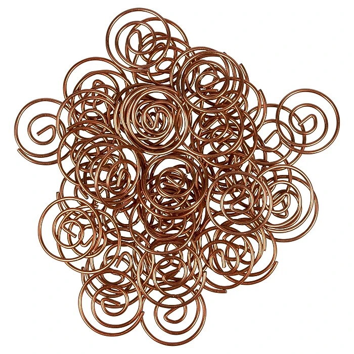 JAM Paper Circular Small Paper Clips, Rose Gold, 2 Packs Of 50 (21832061B) 4 JAM Paper Circular Small Paper Clips, Rose Gold, 2 Packs Of 50 (21832061B) - Image 4