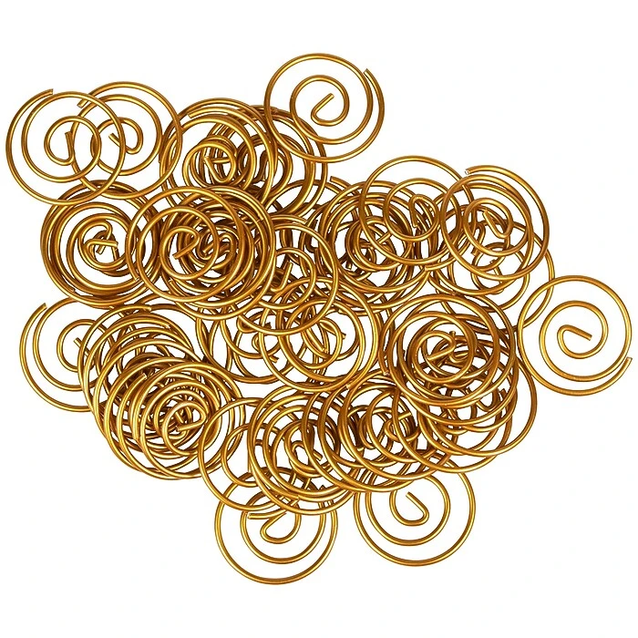 JAM Paper Circular Small Paper Clips, Gold, 2 Packs Of 50 (21832062B) 4 JAM Paper Circular Small Paper Clips, Gold, 2 Packs Of 50 (21832062B) - Image 4