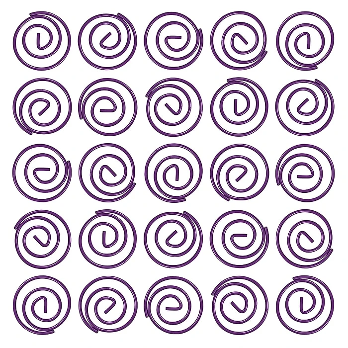 JAM Paper Colored Circular Paper Clips, Round Paperclips, Purple, 2 Packs Of 50 (2187137B) 5 JAM Paper Colored Circular Paper Clips, Round Paperclips, Purple, 2 Packs Of 50 (2187137B) - Image 5
