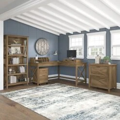 Bush Furniture Key West 2-Drawer Lateral File Cabinet, Letter/Legal, Reclaimed Pine, 30" (KWF130RCP-03) -Office Supplies Shop sp147387246 sc7