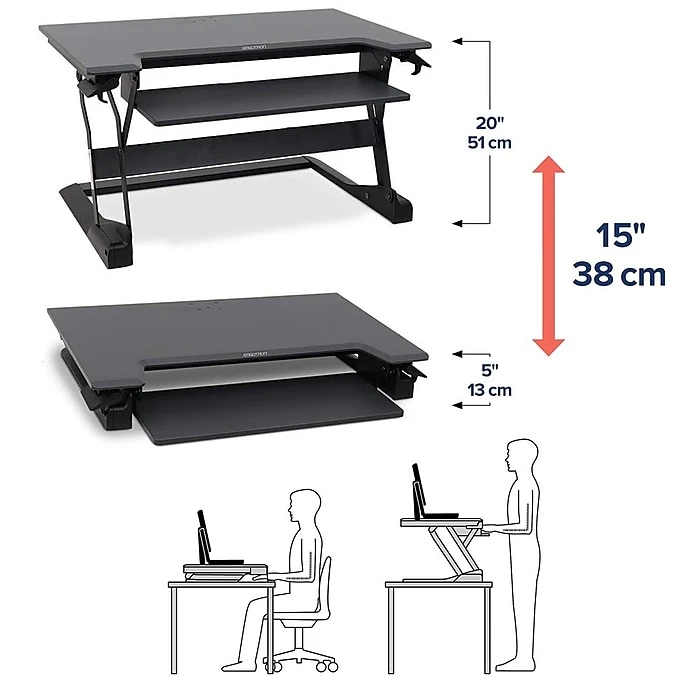 Ergotron WorkFit-TL 37.5"W Adjustable Riser (33-406-085) 9 Ergotron WorkFit-TL 37.5"W Adjustable Riser (33-406-085) - Image 9