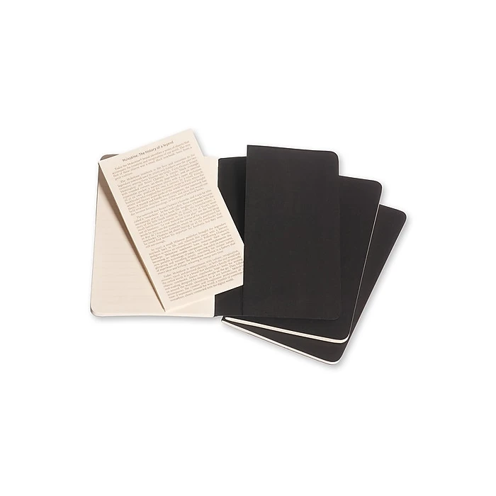 Moleskine Cahier Soft Cover Journal, 3.5" X 5.5", Black, 3/Pack (704895) 4 Moleskine Cahier Soft Cover Journal, 3.5" X 5.5", Black, 3/Pack (704895) - Image 4