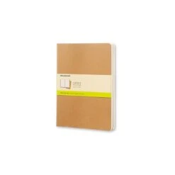 Moleskine Cahier Journals Kraft Brown, Blank 7 1/2 In. X 9 3/4 In. Pack Of 3, 120 Pages Each [Pack Of 3] (3PK-9788883705069)