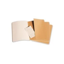 Moleskine Cahier Journals Kraft Brown, Blank 7 1/2 In. X 9 3/4 In. Pack Of 3, 120 Pages Each [Pack Of 3] (3PK-9788883705069) -Office Supplies Shop sp152889619 sc7