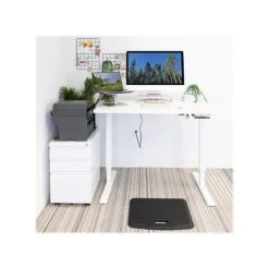 Mount-It! 30"-49"H Adjustable Electric Sit-Stand Desk, White (MI-18060) -Office Supplies Shop sp161464407 sc7