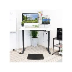 Mount-It! 30"-49"H Adjustable Electric Sit-Stand Desk, White/Black (MI-18063) 9 Mount-It! 30"-49"H Adjustable Electric Sit-Stand Desk, White/Black (MI-18063) -Office Supplies Shop sp161464412 sc7