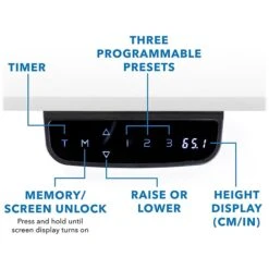 Mount-It! 25"-51"H Adjustable Electric Sit-Stand Desk, White (MI-18067) 7 Mount-It! 25"-51"H Adjustable Electric Sit-Stand Desk, White (MI-18067) -Office Supplies Shop sp161464419 sc7