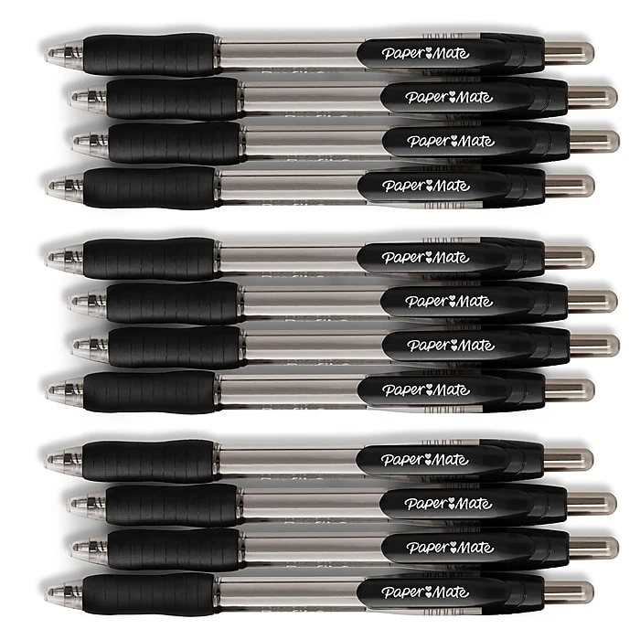 Paper Mate Profile Retractable Ballpoint Pen, Bold Point, Black Ink, Dozen (89465) 2 Paper Mate Profile Retractable Ballpoint Pen, Bold Point, Black Ink, Dozen (89465) - Image 2