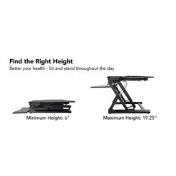 Mount-It! 48" Standing Desk Height Adjustable Riser With Gas Spring Lift, Metal (MI-7925) -Office Supplies Shop sp163926902 sc7