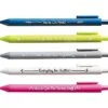 Baudville Thankful Appreciation Retractable Gel Pens, Fine Points, Assorted Inks, 5/Pack (97285)