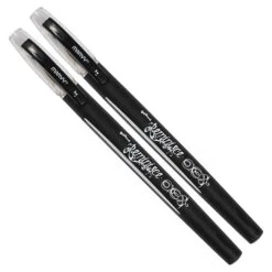 Marvy Uchida Gel Pens, 0.7 Mm, Black, 2/Pack (6534963a)