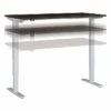 Bush Business Furniture Move 40 Series 28"-48" Adjustable Standing Desk, Mocha Cherry/Cool Gray Metallic (M4S6030MRSK)