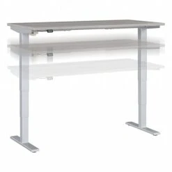 Bush Business Furniture Move 40 Series 28"-48" Adjustable Standing Desk, Platinum Gray/Cool Gray Metallic (M4S6030PGSK)