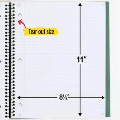 Mead Five Star 1-Subject Subject Notebook, 8.5" X 11", College Ruled, 100 Pages, Each (06322) -Office Supplies Shop sp171348786 sc7