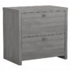 Office By Kathy Ireland® Echo 2-Drawer Lateral File Cabinet, Letter/Legal, Modern Gray, 32" (KI60402-03)