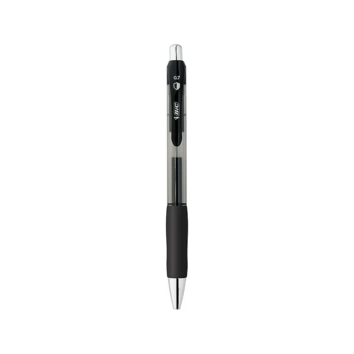 BIC PrevaGuard Gel-ocity Retractable Gel Pen, Medium Point, Black Ink, Dozen (RGGA11-BLK) 2 BIC PrevaGuard Gel-ocity Retractable Gel Pen, Medium Point, Black Ink, Dozen (RGGA11-BLK) - Image 2