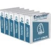Davis Group Easyview Premium 3" 3-Ring View Binder, White, 6/Pack (8405-00-06)