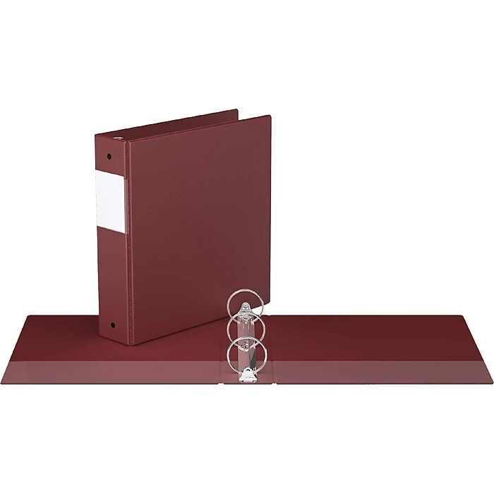Davis Group Easyview Premium 2" 3-Ring View Binder, Burgundy, 6/Pack (8413-08-06) 2 Davis Group Easyview Premium 2" 3-Ring View Binder, Burgundy, 6/Pack (8413-08-06) - Image 2